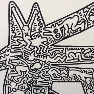 Keith Haring, DOG, 1985 (SOLD) , 1985