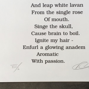 Robert Indiana, Book of Love Poem - Love Enflame *SOLD*, 1996