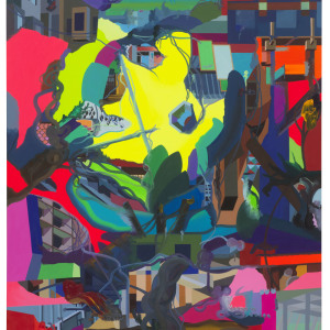 艾稞曼 Franz Ackermann, 月上树梢 Soon the Moon, 2018