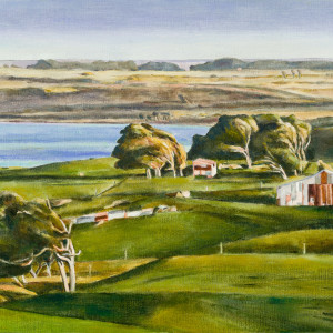 Stanley Palmer, Study for Lagoon - Chatham Islands, 2020