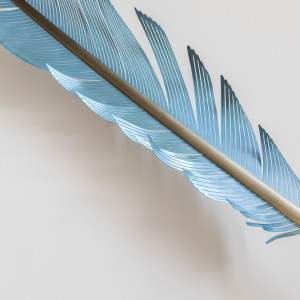 Neil Dawson, Macaw Tail Feather Blue, 2019