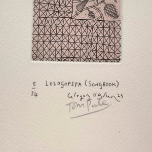 John Pule, (Collaboration with Gregory O'Brien) Lologopepa (Songbook), 2023