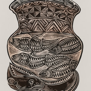 Michel Tuffery, Searching for the Water in Te Whanganui-a-Tara, 2024