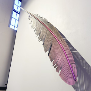 Neil Dawson, Kererū feather, 2020