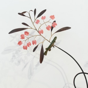 Bing Dawe, Forever, forever - Akeake Branches Purple & Green with Galaxiidae, 2025