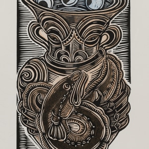 Michel Tuffery, Searching for the Water in Te Whanganui-a-Tara, 2024