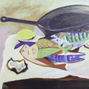 Dick Frizzell, Picasso's Fish, 12/2/2021
