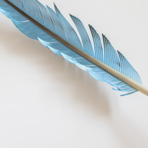 Neil Dawson, Macaw Tail Feather Blue, 2019
