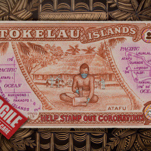 Michel Tuffery, Help stamp out Covid Porirua, Tokelau, 2020