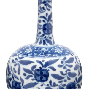 A Fine Chinese Blue and White Bottle Vase , Kangxi (1662 - 1722)