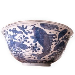 A RARE CHINESE BLUE & WHITE MING BOWL, Wanli (1573-1619)
