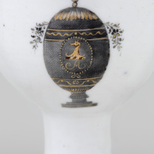 THREE UNUSUAL CHINESE ARMORIAL EGG-CUPS, Qianlong (1736-1795)