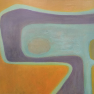 Margaret Geddes, Ochre and Green Abstract