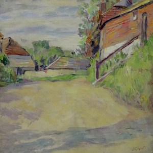 Man Ray, Maurice de Vlaminck with a Fang (Gabon) Figure, c. 1920