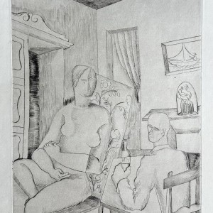 Ossip Zadkine, Cubist Interior, c. 1919