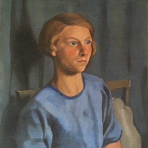 Dorothy Hepworth, Girl in Blue, Cookham, 1927