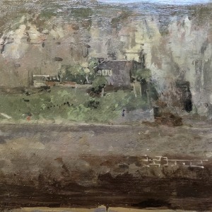 Walter Sickert, Les Falaises du Pollet et l'Atelier du Pientre Haquette (Esquisse), Dieppe, 1885