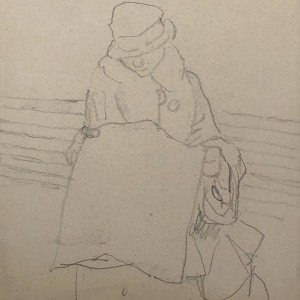 Duncan Grant, Postmen; Poster I (Set of Four), 1939