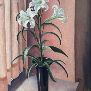 Adrian Allinson, Still Life with Lilies, 1931