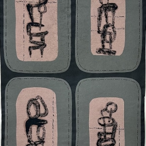 Robert Adams, Untitled collaged figurative drawings, 1949