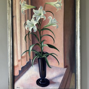 Adrian Allinson, Still Life with Lilies, 1931
