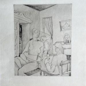 Ossip Zadkine, Cubist Interior, c. 1919