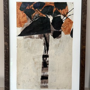 Robert Adams, Untitled collaged figurative drawings, 1949