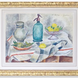 Man Ray, Maurice de Vlaminck with a Fang (Gabon) Figure, c. 1920