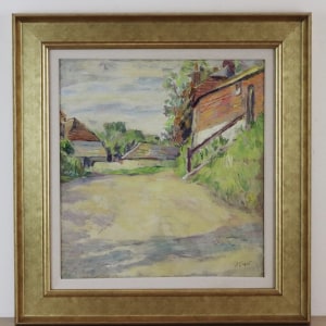 Man Ray, Maurice de Vlaminck with a Fang (Gabon) Figure, c. 1920