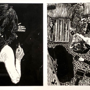 Ariane Fruit, Scène de crime - Dalles #24 & #15, 2018