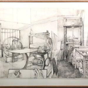 5 Continents Éditions, DANS L'ATELIER : ÉRIK DESMAZIÈRES GRAVEUR, RENÉ TAZÉ IMPRIMEUR, 2019