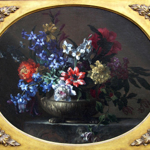 Nicholas Baudesson, A pair of still lives of flowers
