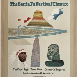 David Hockney, Hand Signed 'The Santa Fe Festival Theatre', 1981