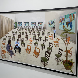 David Hockney, The Chairs, 2014
