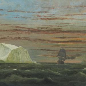 Arthur Wellington Fowles, The 'Indiana', US steamship, passing icebergs, 4am, 6th July 1875