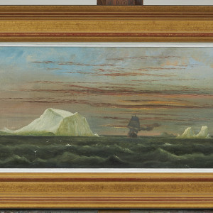 Arthur Wellington Fowles, The 'Indiana', US steamship, passing icebergs, 4am, 6th July 1875