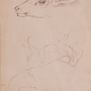 William Woodhouse, Double-sided deer study