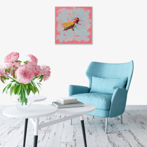 Jamel Akib, Hummingbird - Pink No.2, 2020