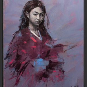 Jamel Akib, The Crimson & Black Kimono , 2021