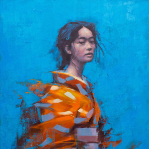 Jamel Akib, The Orange Kimono, 2021