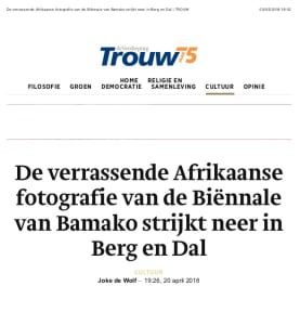 De verrassende Afrikaanse fotografie van de Biënnale van Bamako strijkt neer in Berg en Dal