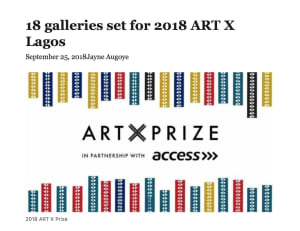 18 galleries set for 2018 ART X Lagos | Premium Times NG | Image