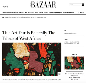 This Art Fair Is Basically The Frieze of West Africa