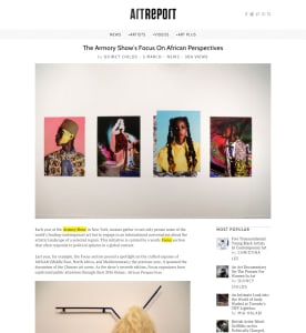 The Armory Show's Focus On African Perspectives