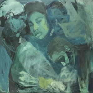 Tizta Berhanu, Affinity, 2019, Oil on canvas, 120 x 120 cm