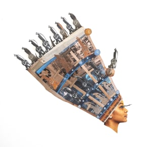 ‘Headdress VIII’ (2020) by Helina Metaferia. Courtesy of the artist and Addis Fine Art