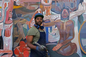 Portrait of Tesfaye Urgessa. Photo: Kameron Cooper. Courtesy of Tesfaye Urgessa and Saatchi Yates.