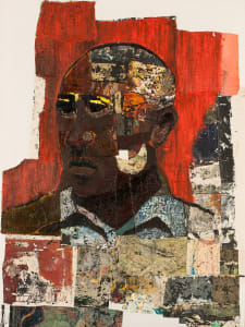 Ermias Kifleyesus, Three Thousand Century Human, 2020, Oil on canvas, 180cm x 135cm