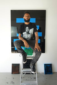 Tariku Shiferaw at his studio in New York.