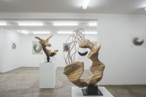 Installation view of Liberty by Adiskidan Ambaye at Addis Fine Art gallery in Addis Ababa. Photo by Eyerusalem Jiregna.